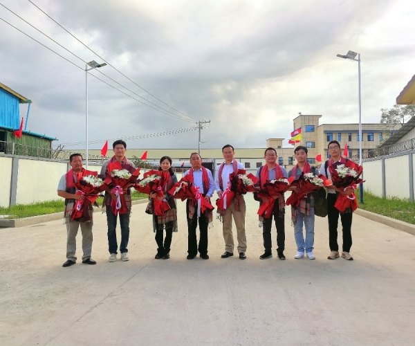 嘉兴市政协盛全生副主席一行调研J9集团丝绸（柬埔寨）工业园